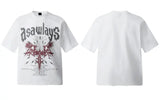 Streetwear Dark Gothic Graphic Printed Oversized T-Shirt