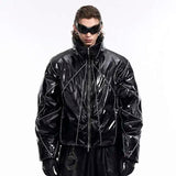 Veste matelassée d'hiver luxueuse, brillante et ultra confortable
