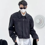 Versatile Korean Style Washed Denim Jacket