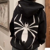 Full Zip Spider Graphic Hoodie