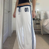 Y2K Wide-Leg Athletic Sweatpants