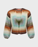 Luxuriöser, vielseitiger gestreifter Strickpullover