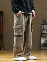 Loose Straight Multi-Pockets Cargo Pants