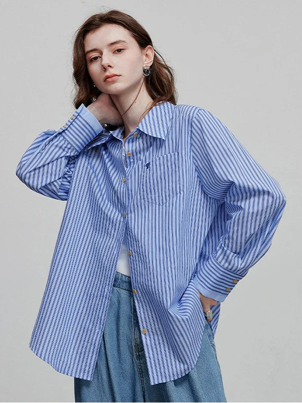 Chemisier/chemise de printemps classique rétro et élégant pour femme
