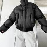 Doudoune chaude et rembourrée personnalisée, style streetwear