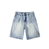 Summer Essential Lightweight Elastic Waist Denim Short