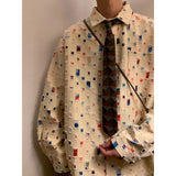 Chemise homme oversize à carreaux, couleur décontractée