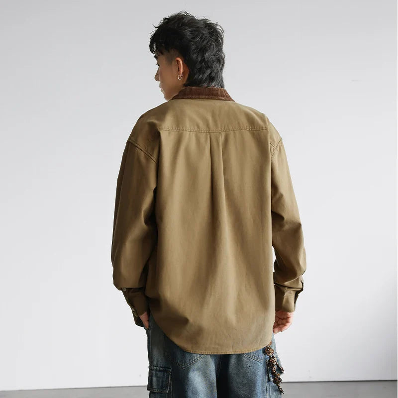 Chemise à manches longues décontractée, ample et élégante, style signature