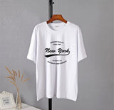 T-Shirt mit lebendigem New York-Grafikmotiv