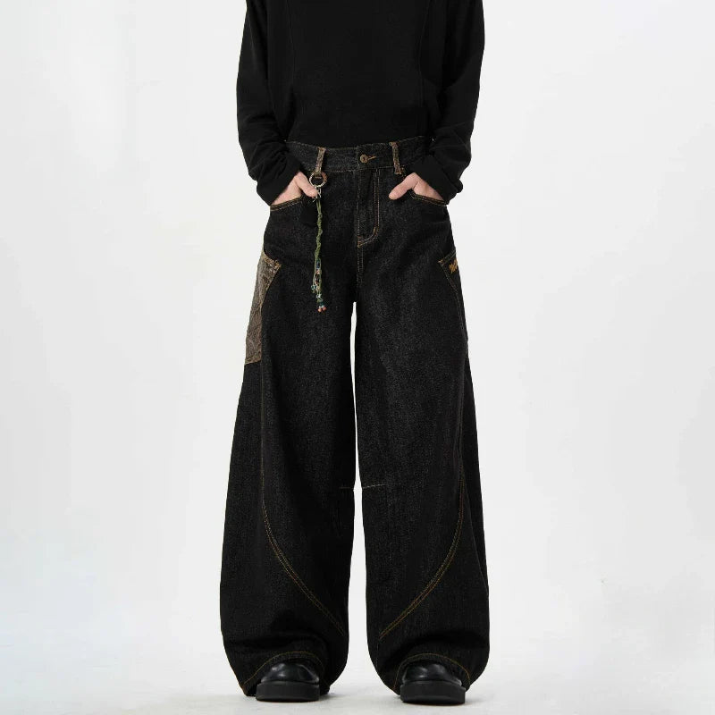 Vintage American Style Machete Wide Leg Jeans