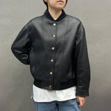 Golden Genuine Sheepskin Leather Jacket