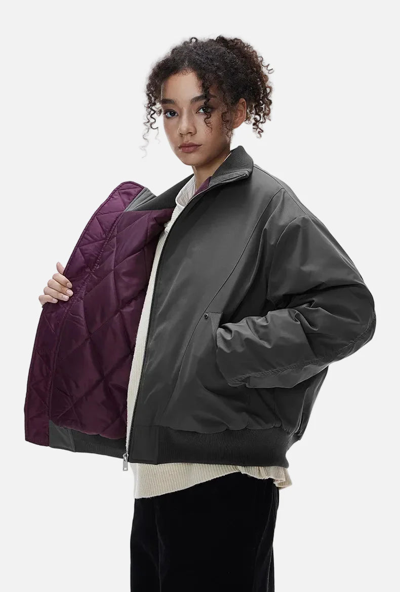 Cleanfit Deconstructed Stehkragen-Bomberjacke