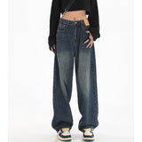High Waist Straight Leg Jeans
