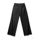 Jean droit rétro noir ample