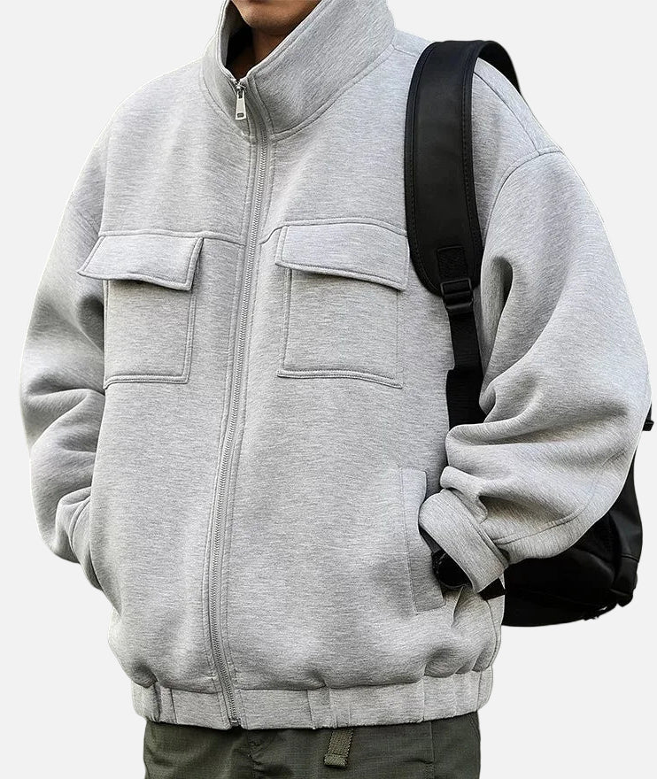 Veste en coton unie oversize printemps Y2K