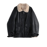 Old Money Style Faux Leather Jacket