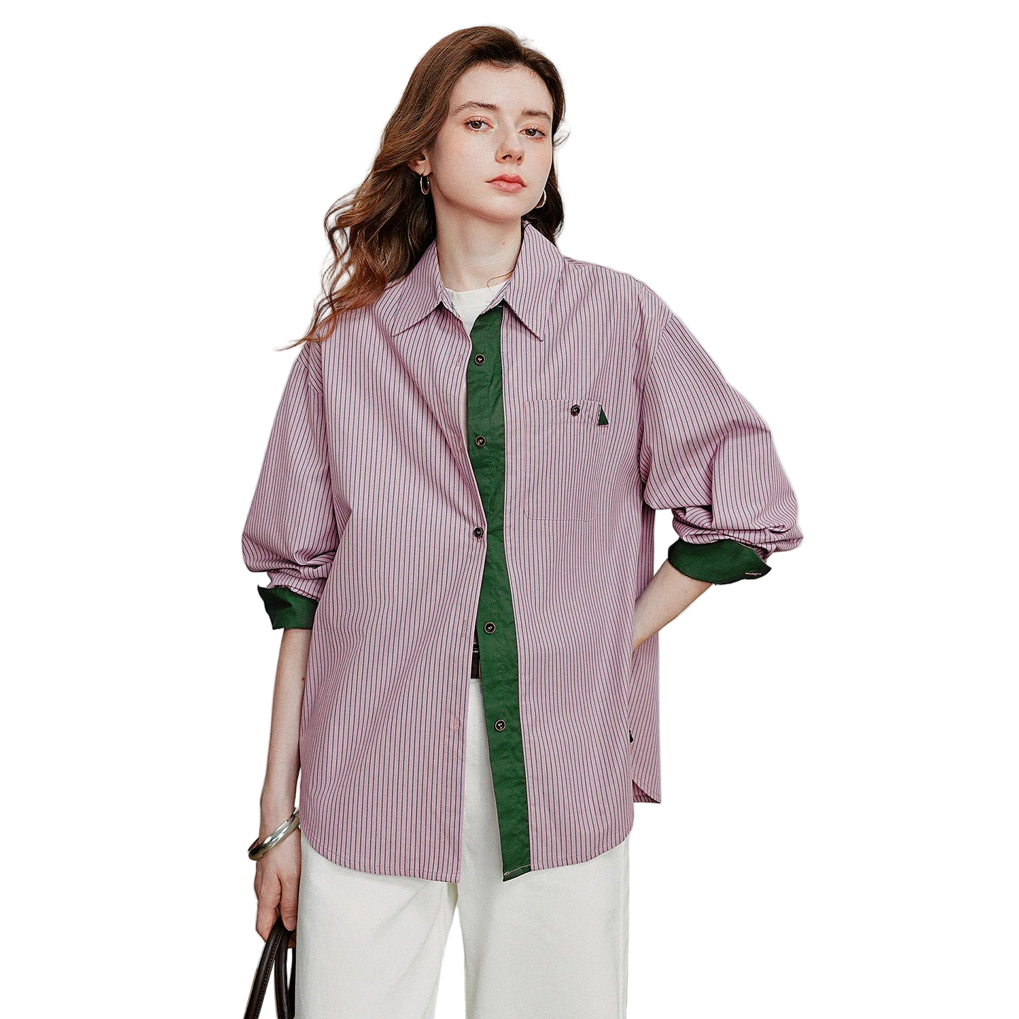 American Retro Striped Cotton Women’s Shirt