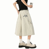 Y2K Workwear Embroidered Cargo Jorts