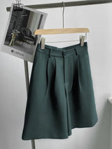 Vintage High-waist Straight Shorts
