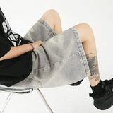 Streetwear Loose Straight Leg Denim Short