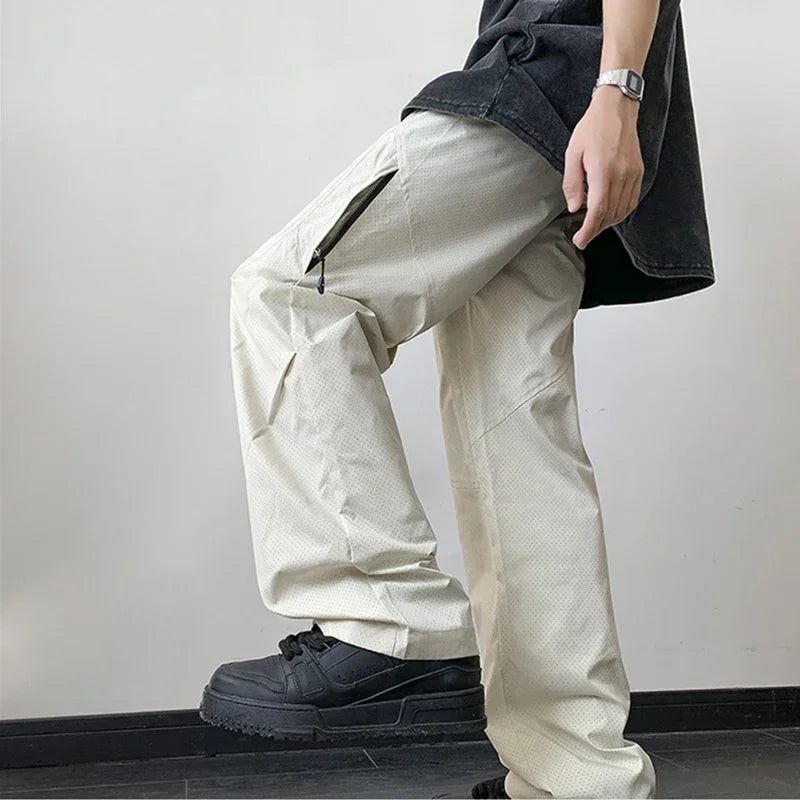 Vintage Streetwear Casual Breathable Mesh Cargo Pants