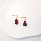 Vibrant Pomegranate Seed Dangle Earring