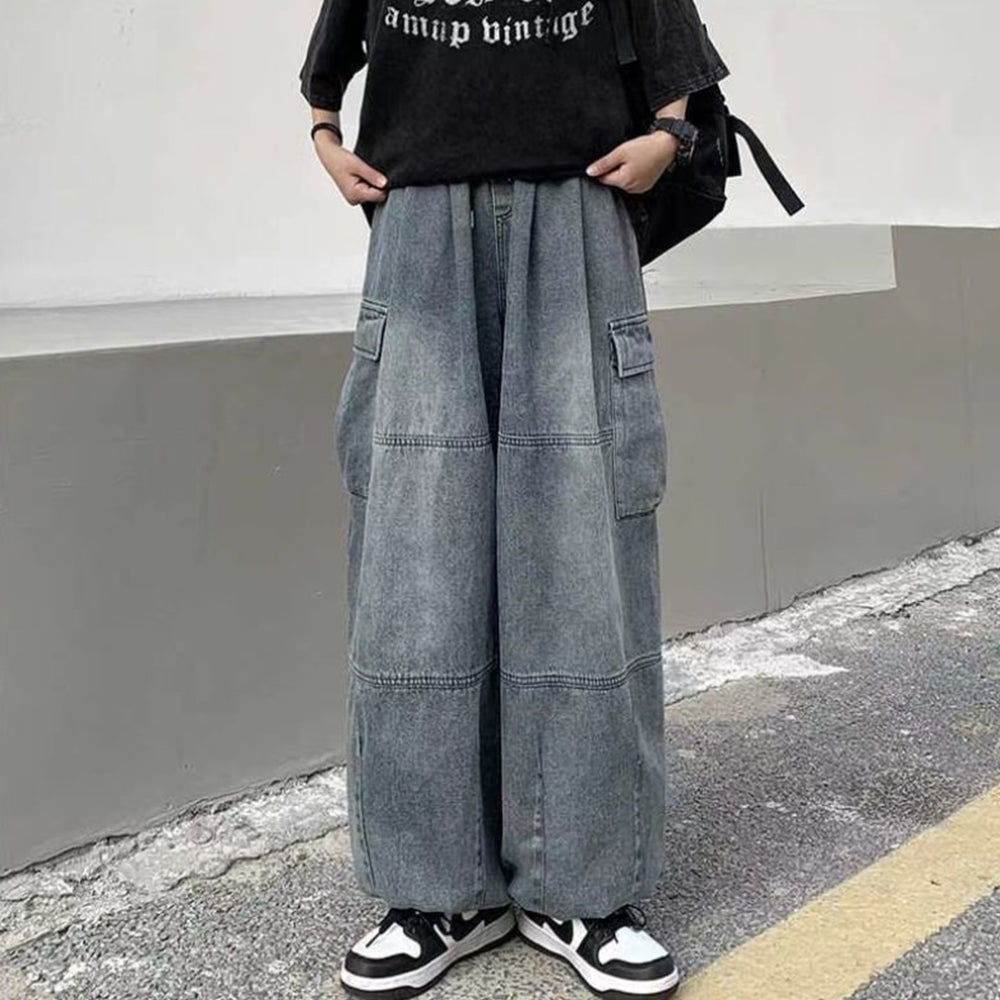 낙낙한 허리 밴딩 팬츠