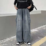 Baggy Elastic Waist Pants