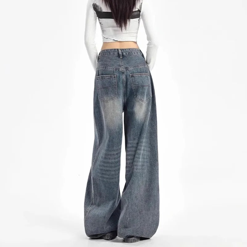 Women Vintage Aesthetic Spring Casual Jeans