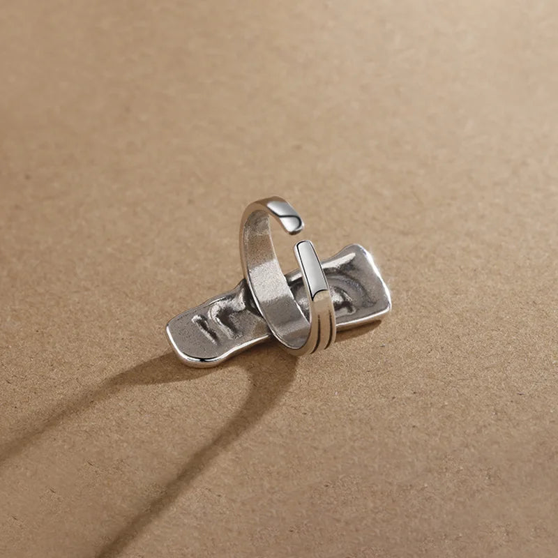 Vintage Abstract Face Finger Ring