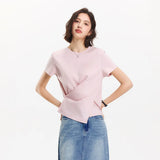 Short Sleeve Cotton Cropped T-shirt