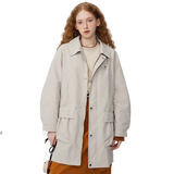Mittellanger britischer Damen-Trenchcoat