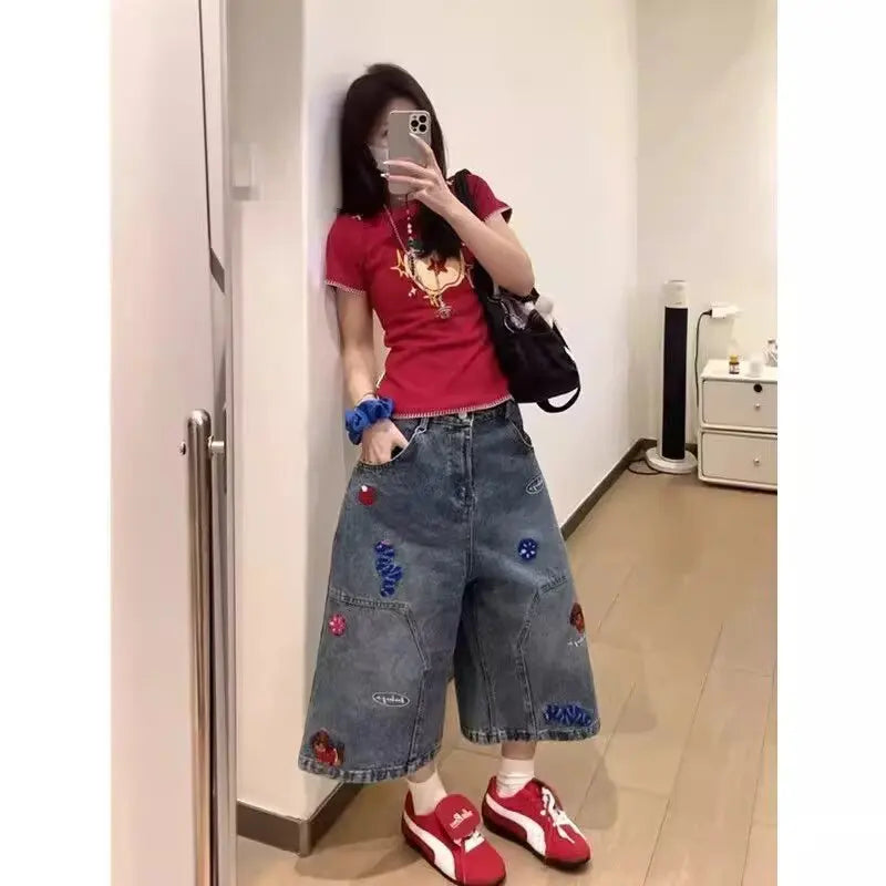Retro Baggy Denim Jorts