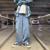 루즈핏 스트레이트 배기 카고 청바지