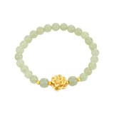 Luxurious Gold Plated Lotus Flower Bracelet