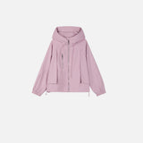 Y2K Drawstring Utility Windbreaker Slimming Jacket