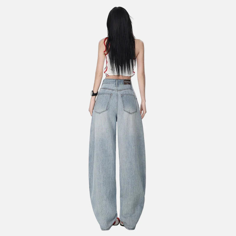 Premium Vintage Wide Leg Denim Jeans