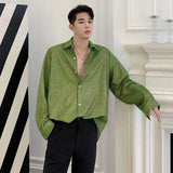 Chemise élégante à manches longues ornée de sequins
