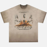 Streetwear Horse Graphic Tie Dye T-Shirt