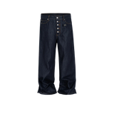 High Street Dark Blue Straight-Leg Jeans