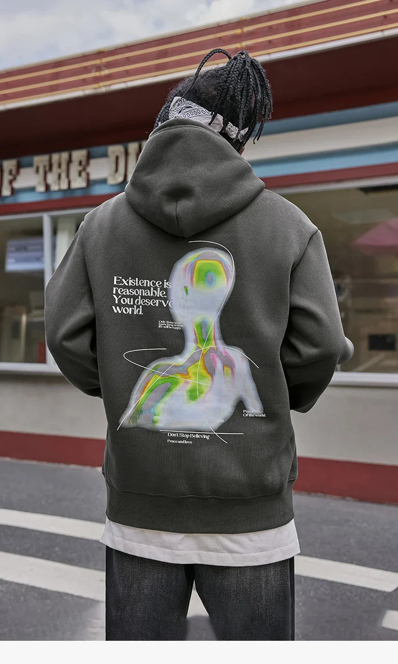 Alien Chill Graphic Hoodie