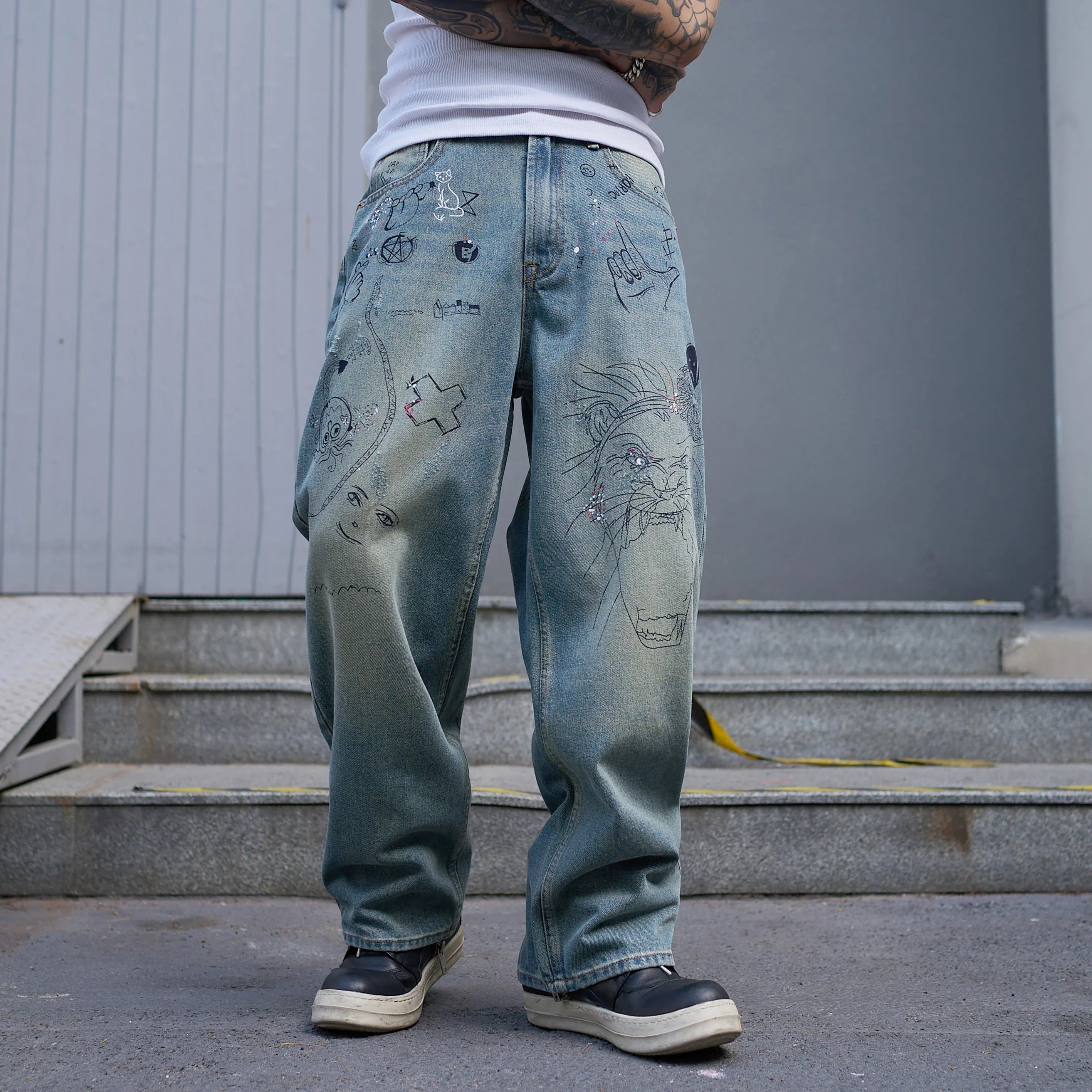 Stylish Good Quality Washed Denim Jeans