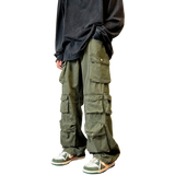 Loose Wide-Leg Cargo Pants