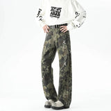 Graffiti Vintage Camouflage Baggy Jeans