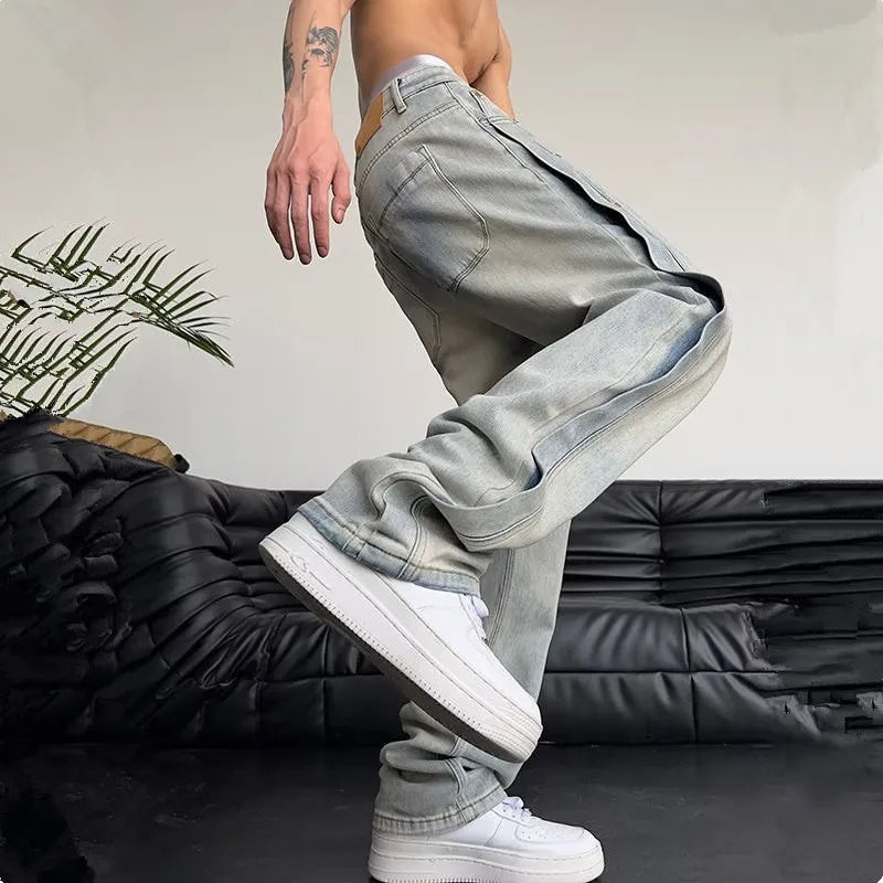 Luxury Retro Vintage Baggy Hip Hop Jeans