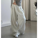 Vintage-Jogginghose mit Streifen und weitem Bein