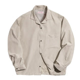 Chemise rétro oversize à col cubain pour le printemps