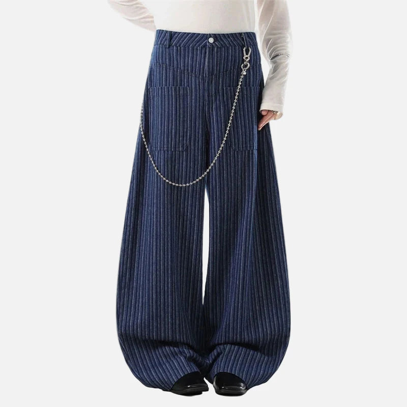 American Old Money Style Loose Suit Pants