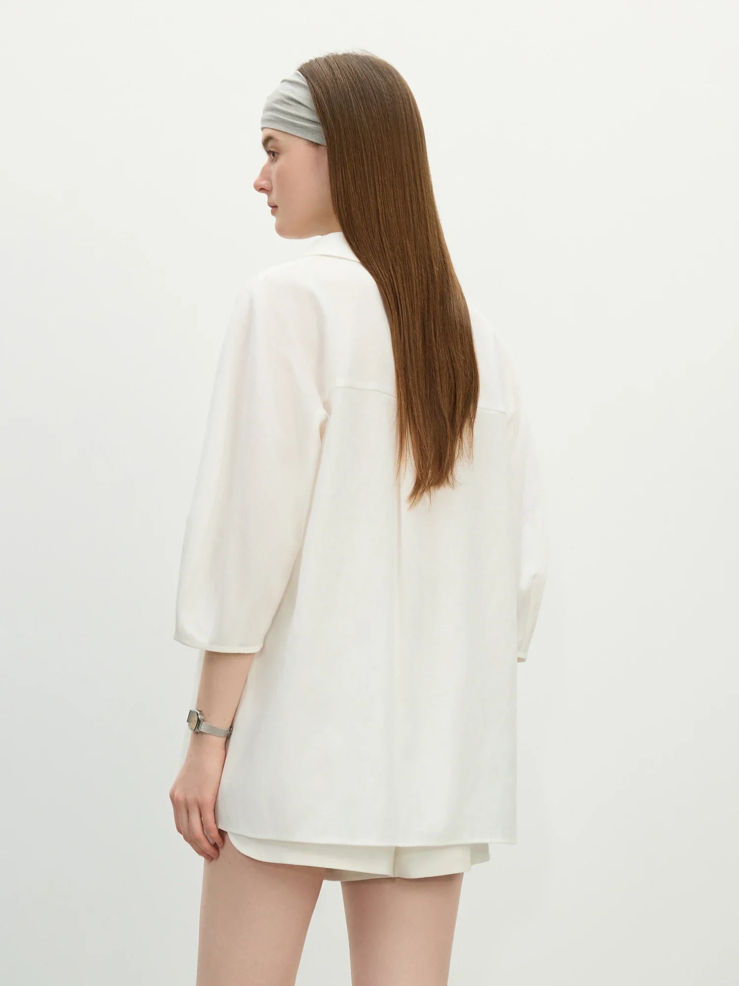 Chemise d'été légère en lin pour femme