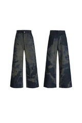 Lasergeschnittene Baggy-Jeans